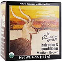 Los mejores  - Color y Acondicionador de Pelo Natural de Montaña Clara- Marrón Mediano- 113 G